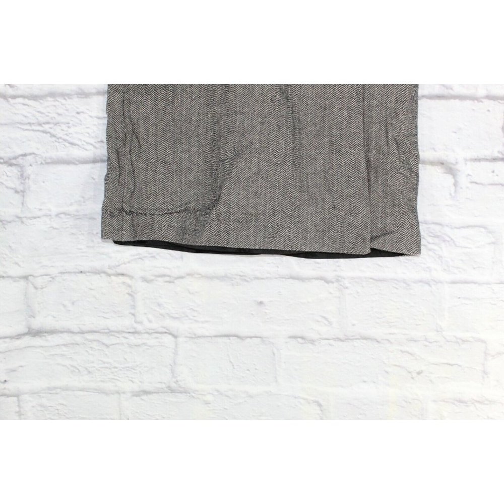 LL Bean Gray 100% Cotton Back Zip Classic Fit Skirt Size 6 - Picture 3 of 9